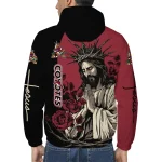 arizona coyotes jesus roses red black windbreaker jacket best selling