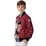 arizona coyotes minnie mouse red bomber jacket best selling