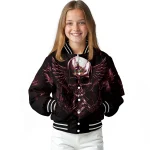 arizona coyotes skull bite red black varsity jacket best selling