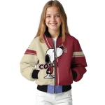 arizona coyotes snoopy attitude red bomber jacket best selling