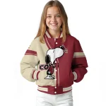 arizona coyotes snoopy attitude red varsity jacket best selling