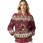 arizona coyotes snowy pines red varsity jacket best selling