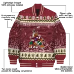 arizona coyotes snowy pines red varsity jacket best selling