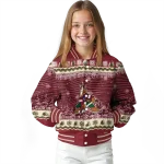 arizona coyotes snowy pines red varsity jacket best selling
