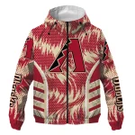 arizona diamondbacks dynamic heat wave red windbreaker jacket best selling