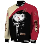 arizona diamondbacks edgy mask red black varsity jacket best selling