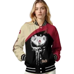 arizona diamondbacks edgy mask red black varsity jacket best selling