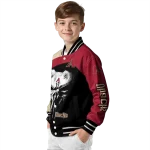 arizona diamondbacks edgy mask red black varsity jacket best selling