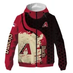 arizona diamondbacks hex splash red black windbreaker jacket best selling