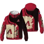 arizona diamondbacks hex splash red black windbreaker jacket best selling