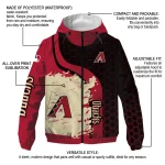 arizona diamondbacks hex splash red black windbreaker jacket best selling