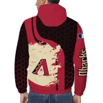 arizona diamondbacks hex splash red black windbreaker jacket best selling