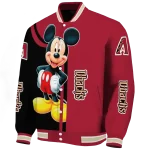 arizona diamondbacks mickey mouse red varsity jacket best selling