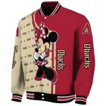 arizona diamondbacks minnie mouse red varsity jacket best selling