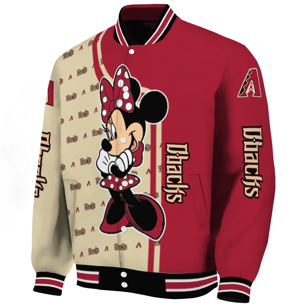 arizona diamondbacks minnie mouse red varsity jacket best selling arizona diamondbacks minnie mouse red varsity jacket best selling