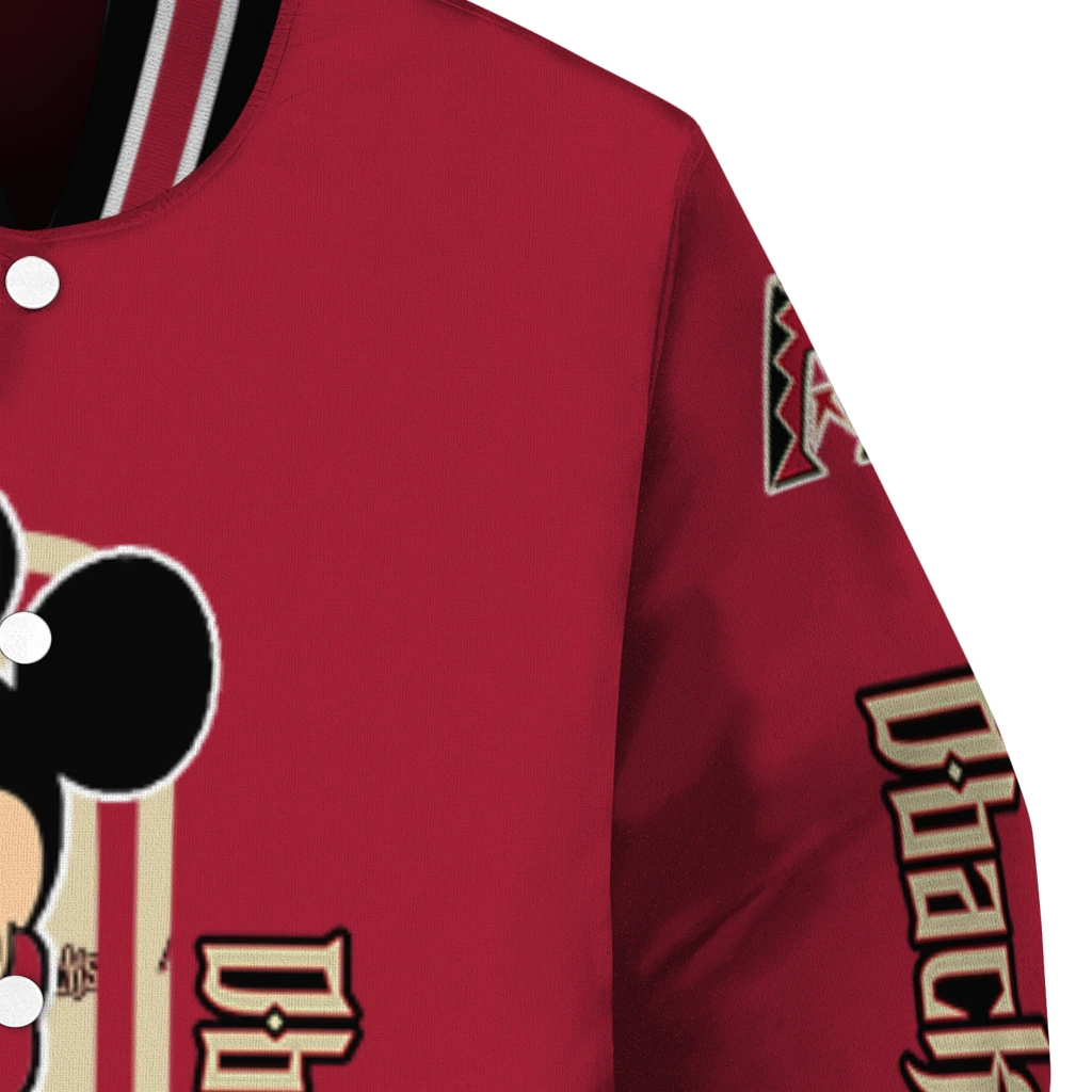 arizona diamondbacks minnie mouse red varsity jacket premium grade arizona diamondbacks minnie mouse red varsity jacket premium grade