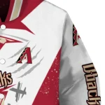 arizona diamondbacks ripped bolt red white varsity jacket best selling