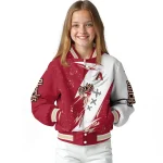 arizona diamondbacks ripped bolt red white varsity jacket best selling