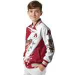 arizona diamondbacks ripped bolt red white varsity jacket best selling
