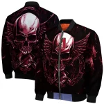 arizona diamondbacks skull bite red black bomber jacket best selling