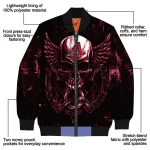 arizona diamondbacks skull bite red black bomber jacket best selling