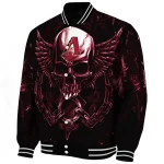 arizona diamondbacks skull bite red black varsity jacket best selling
