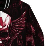 arizona diamondbacks skull bite red black varsity jacket best selling