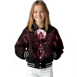 arizona diamondbacks skull bite red black varsity jacket best selling