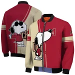 arizona diamondbacks snoopy attitude red bomber jacket best selling