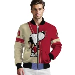 arizona diamondbacks snoopy attitude red bomber jacket best selling