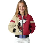 arizona diamondbacks snoopy attitude red bomber jacket best selling