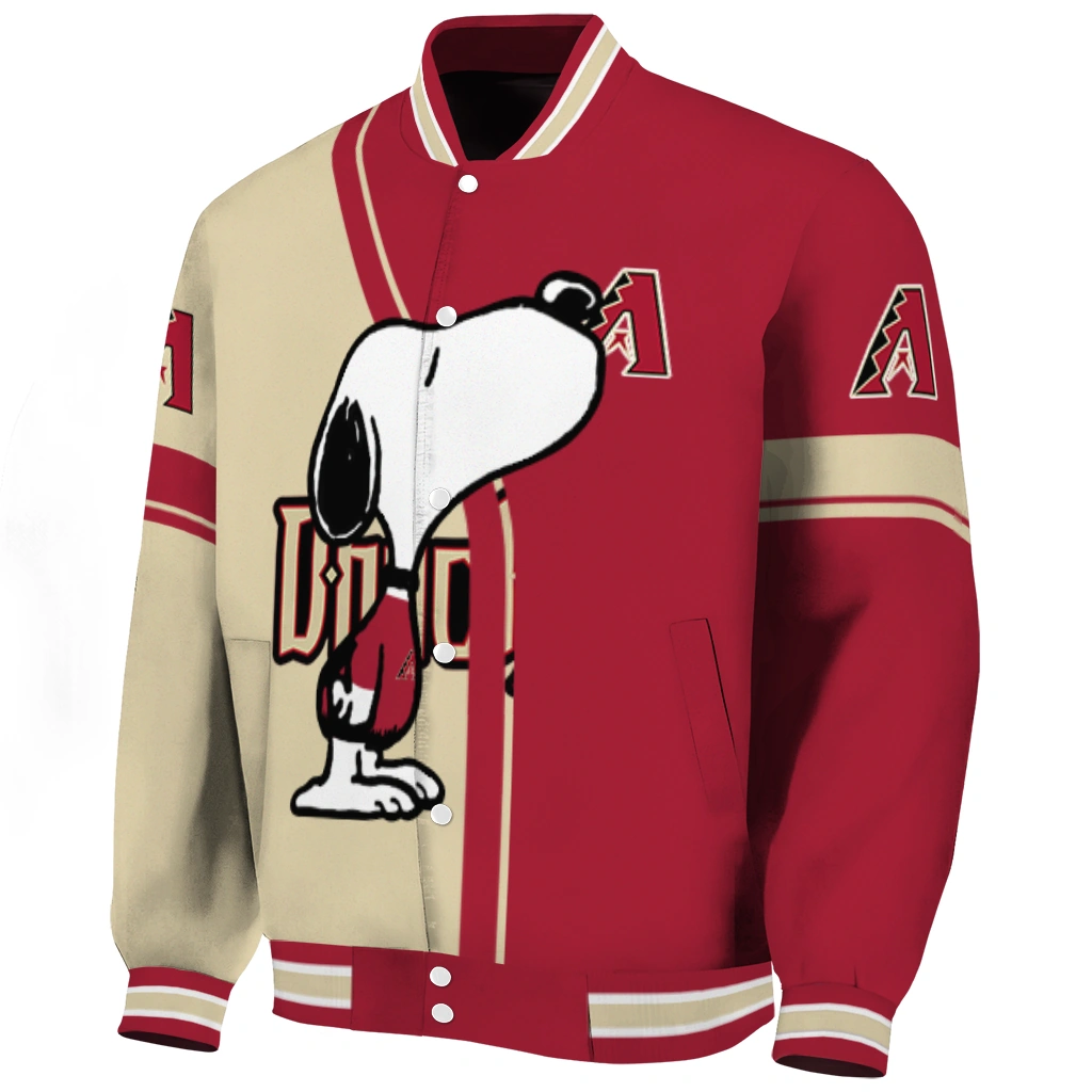 arizona diamondbacks snoopy attitude red varsity jacket best selling arizona diamondbacks snoopy attitude red varsity jacket best selling