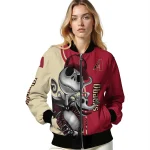 arizona diamondbacks spooky grin red bomber jacket best selling