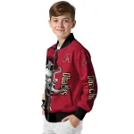 arizona diamondbacks spooky grin red bomber jacket best selling