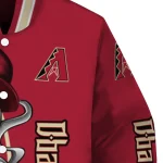 arizona diamondbacks spooky grin red varsity jacket best selling