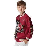 arizona diamondbacks spooky grin red varsity jacket best selling