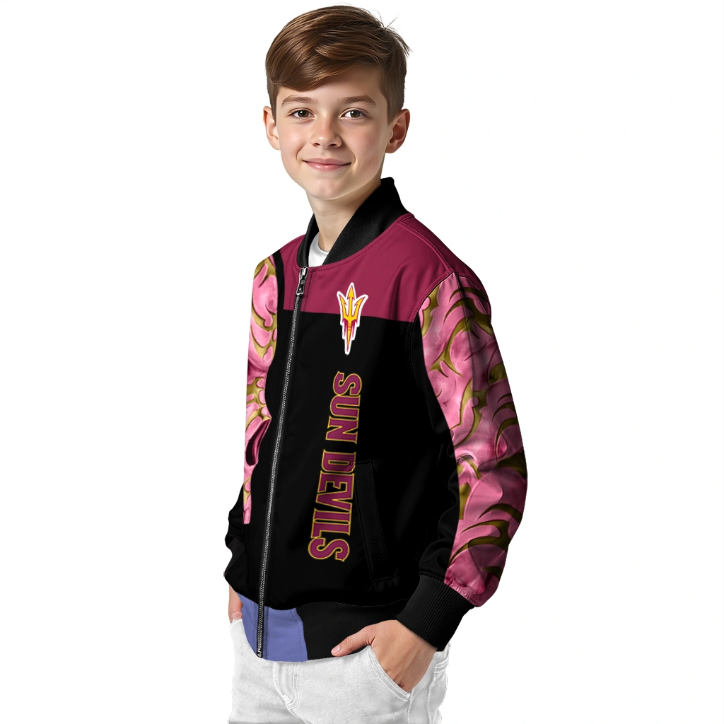 arizona state sun devils fire skull maroon black bomber jacket trendy arizona state sun devils fire skull maroon black bomber jacket trendy