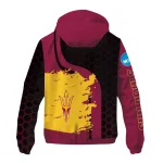 arizona state sun devils grid streak maroon black windbreaker jacket best selling