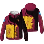 arizona state sun devils grid streak maroon black windbreaker jacket best selling