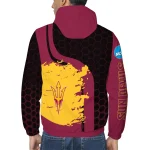 arizona state sun devils grid streak maroon black windbreaker jacket best selling