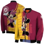 arizona state sun devils minnie mouse maroon bomber jacket best selling