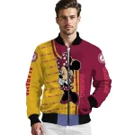 arizona state sun devils minnie mouse maroon bomber jacket best selling