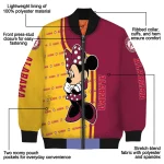 arizona state sun devils minnie mouse maroon bomber jacket best selling