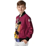 arizona state sun devils minnie mouse maroon bomber jacket best selling