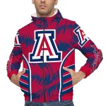 arizona wildcats dynamic heat wave red windbreaker jacket best selling