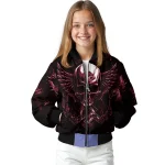 arkansas razorbacks skull bite red black bomber jacket best selling