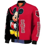 arkansas state red wolves mickey mouse scarlet bomber jacket best selling