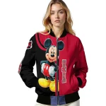 arkansas state red wolves mickey mouse scarlet bomber jacket best selling
