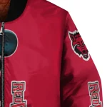 arkansas state red wolves mickey mouse scarlet bomber jacket best selling