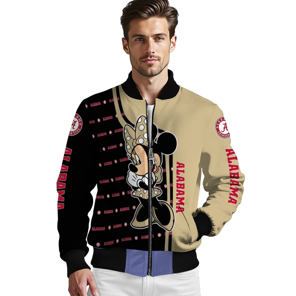 army black knights minnie mouse gold bomber jacket high quality army black knights minnie mouse gold bomber jacket high quality